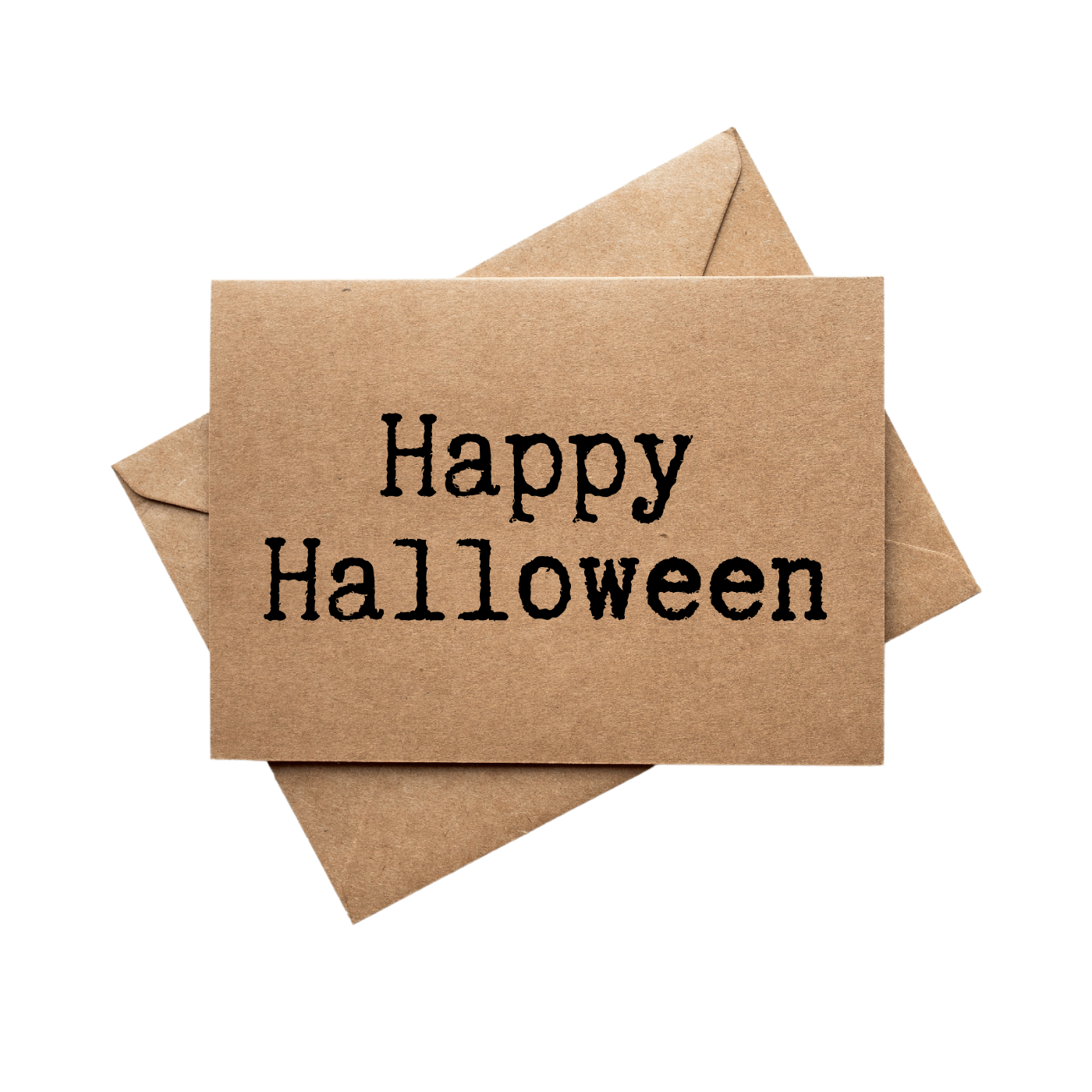 front of card says Happy Halloween