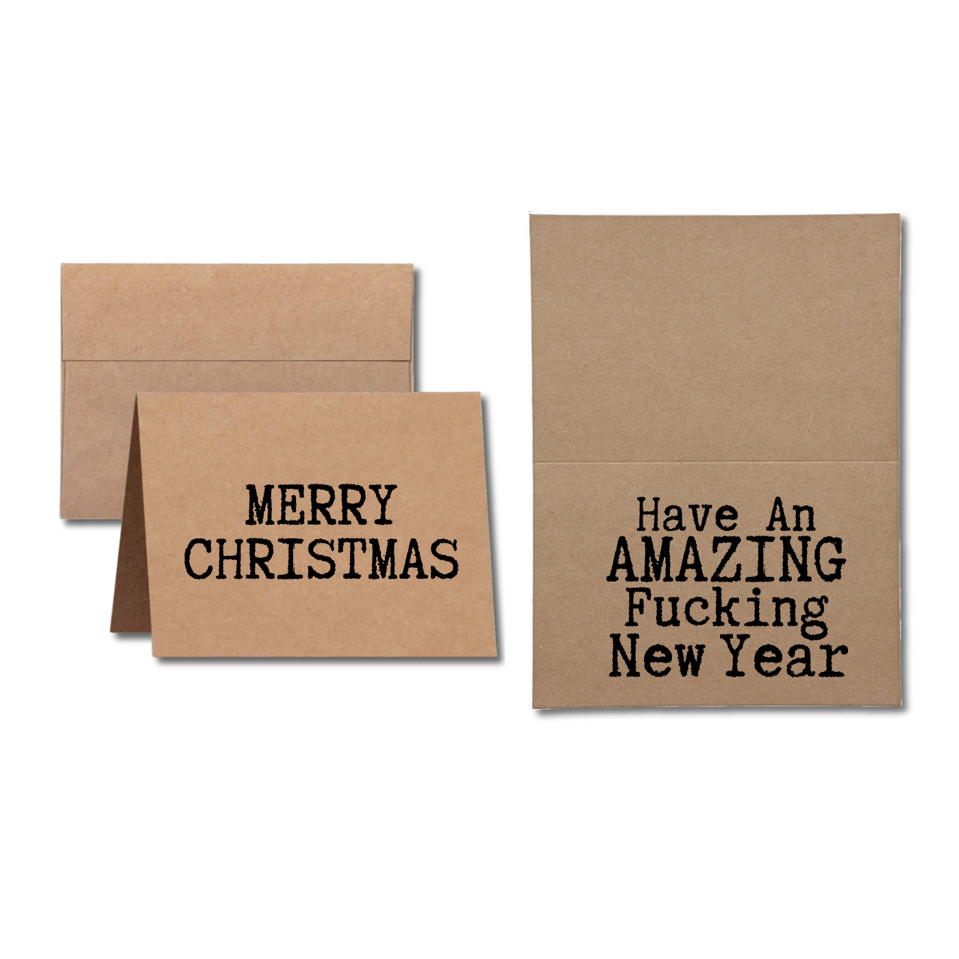 Christmas Card says Merry Christmas Have an Amazing Fcking New Year