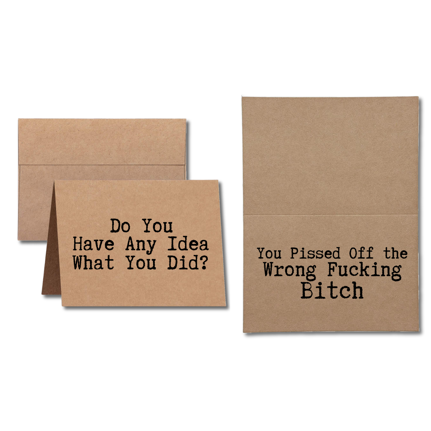 do you have any idea what you did? you pissed off the wrong bitch greeting card