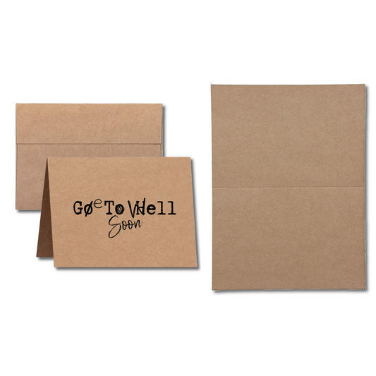 Go To Hell Changed to Get Well Soon with Blank Inside Greeting card