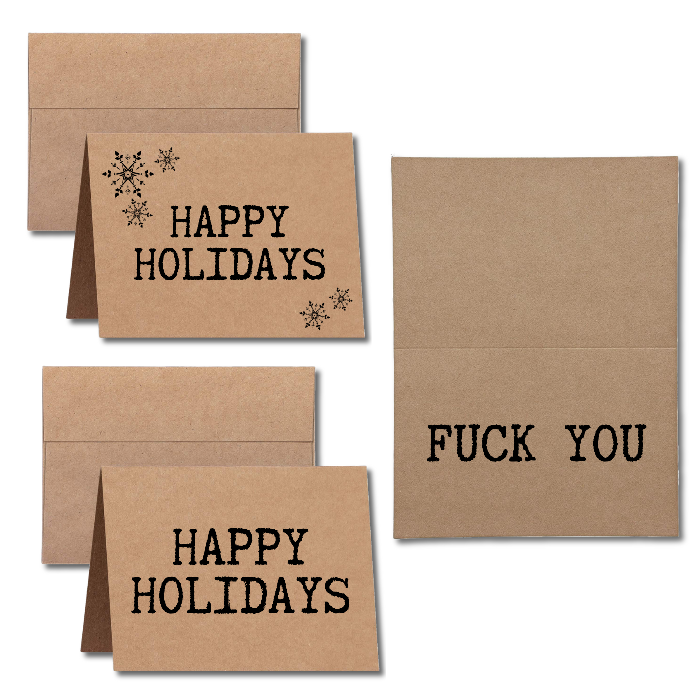 Happy Holidays Fuck You Greeting Card