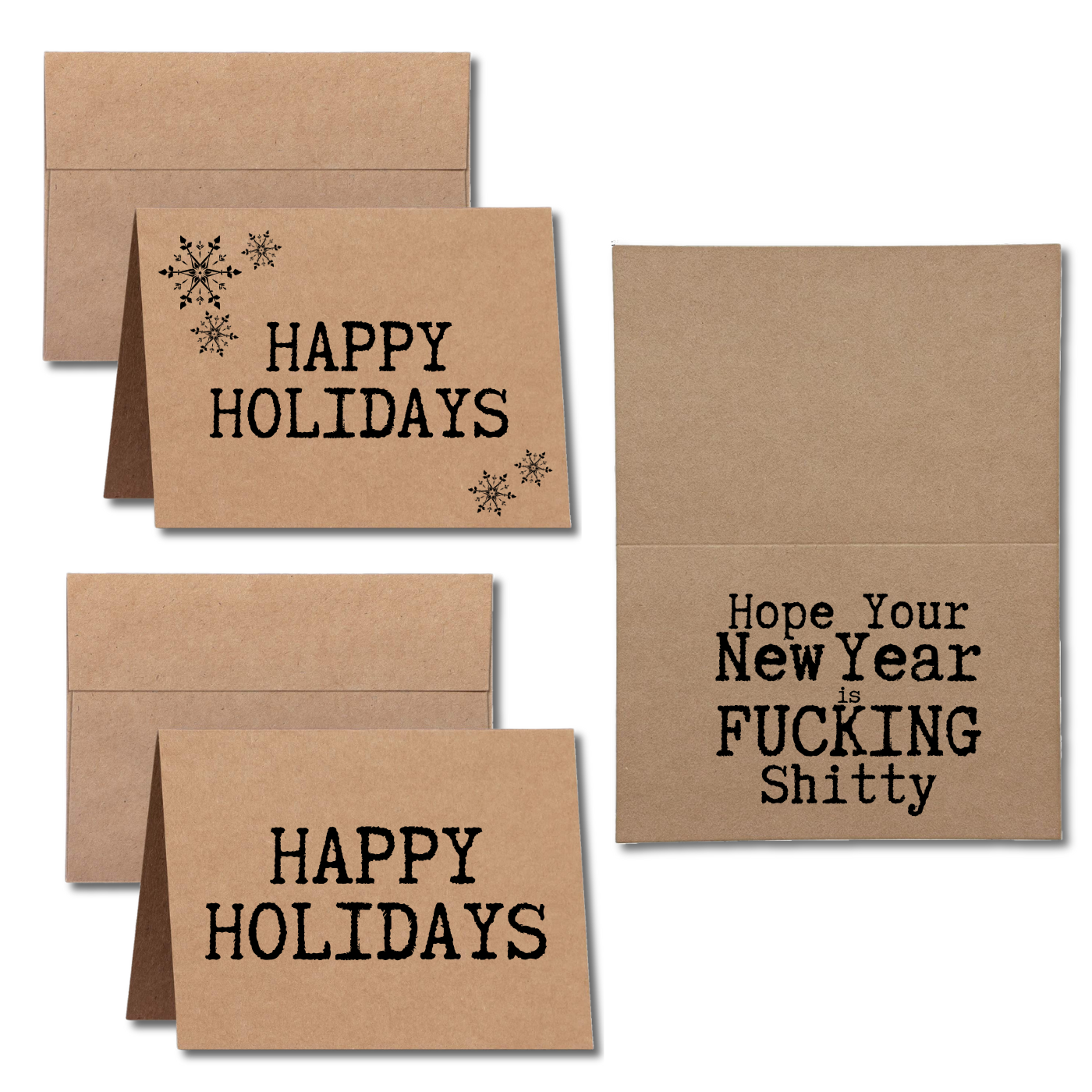 Happy Holidays Hope Your New Year is Fucking Shitty  Greeting Card