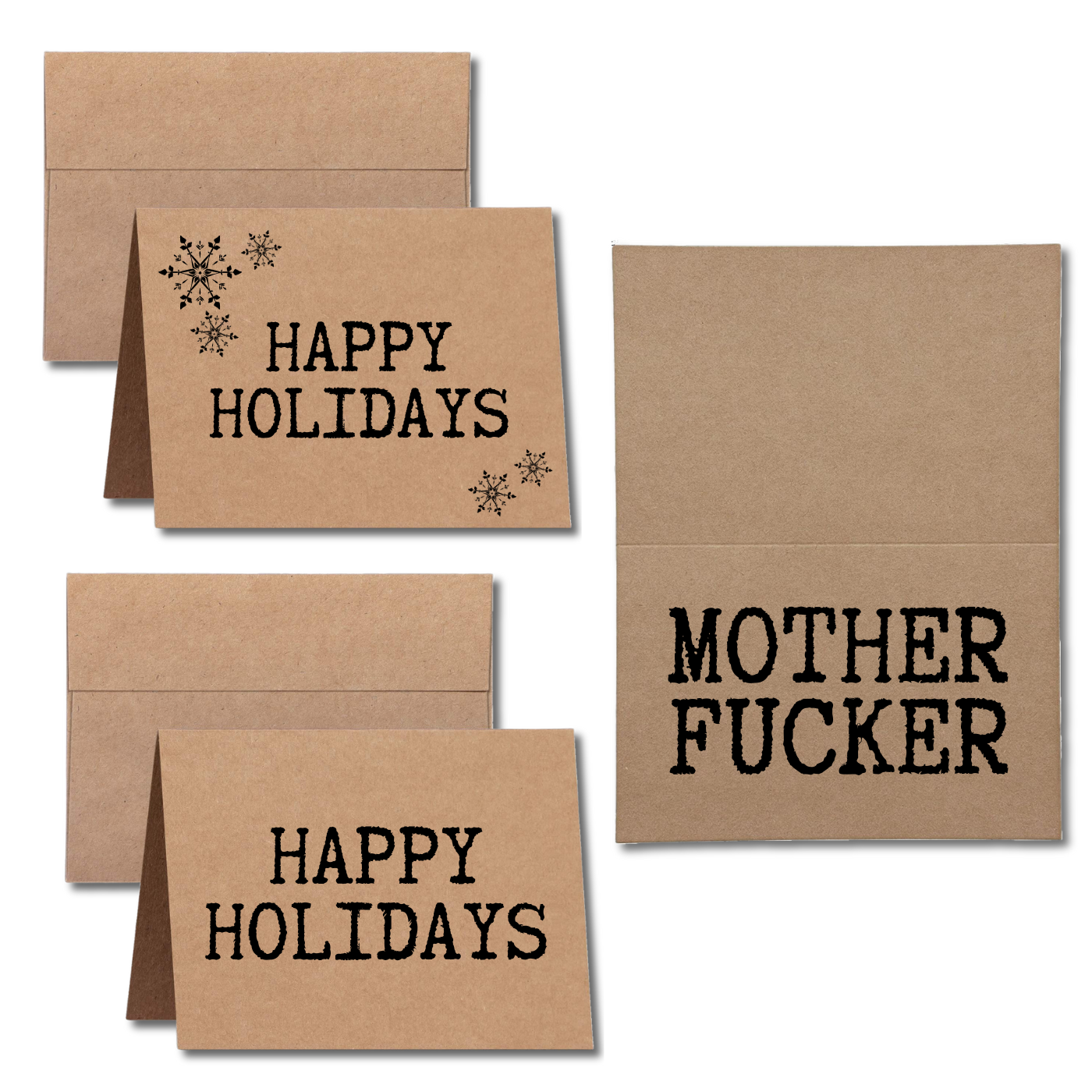 Happy Holidays Mother Fucker Greeting Card