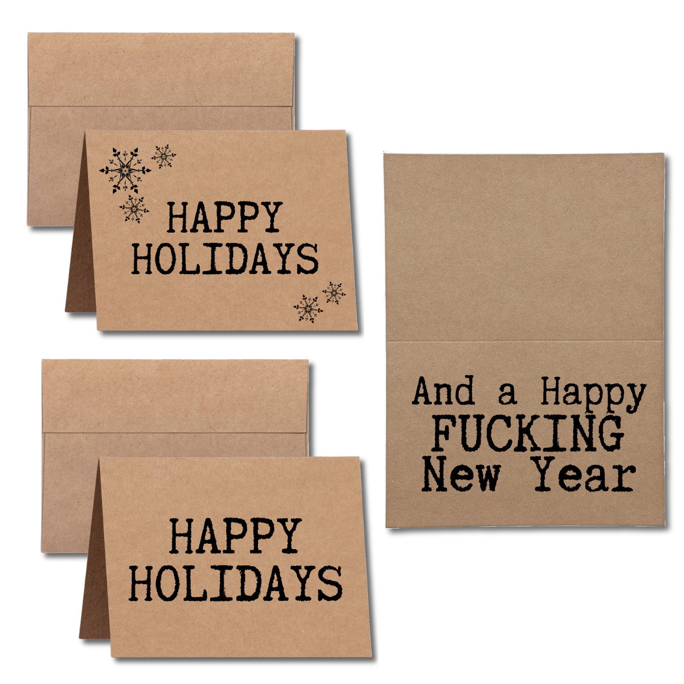 Happy Holidays and a Happy Fuckin' New Year Greeting Card