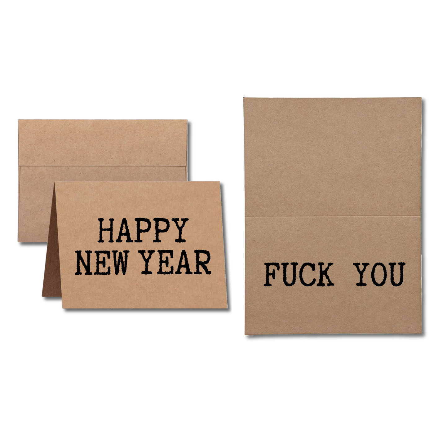 Happy New Year Fuck You New Years Greeting Card