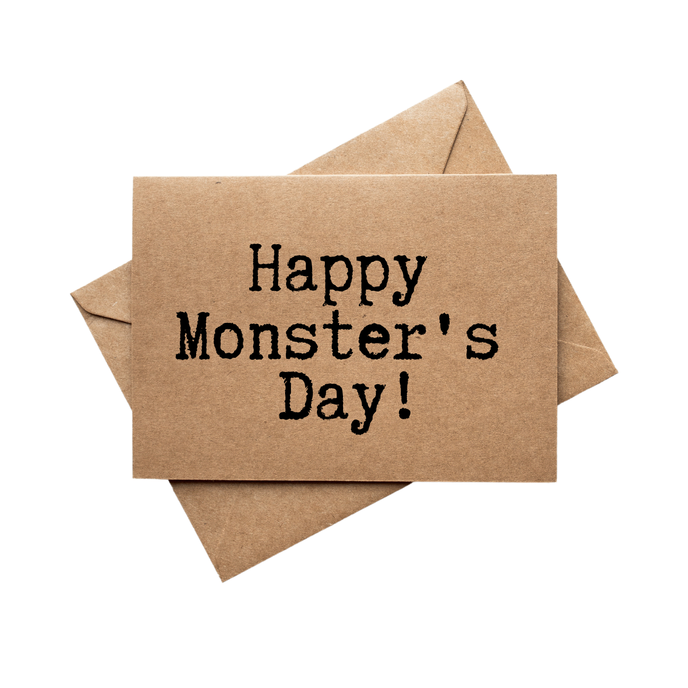 Happy Monsters Day Front of Greeting Card