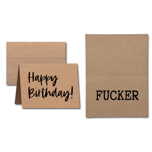 Happy Birthday Fucker Greeting Card