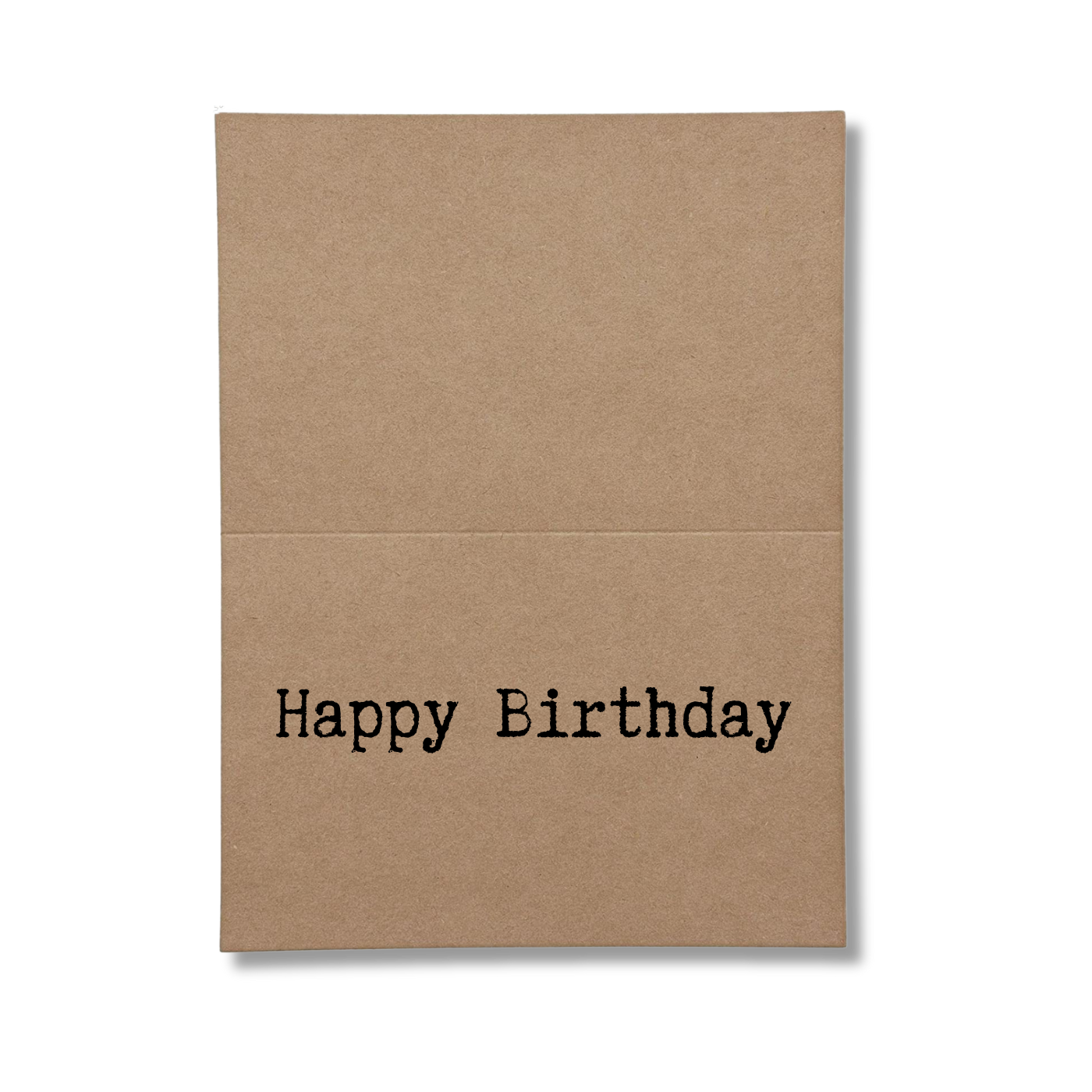 inside card says Happy Birthday