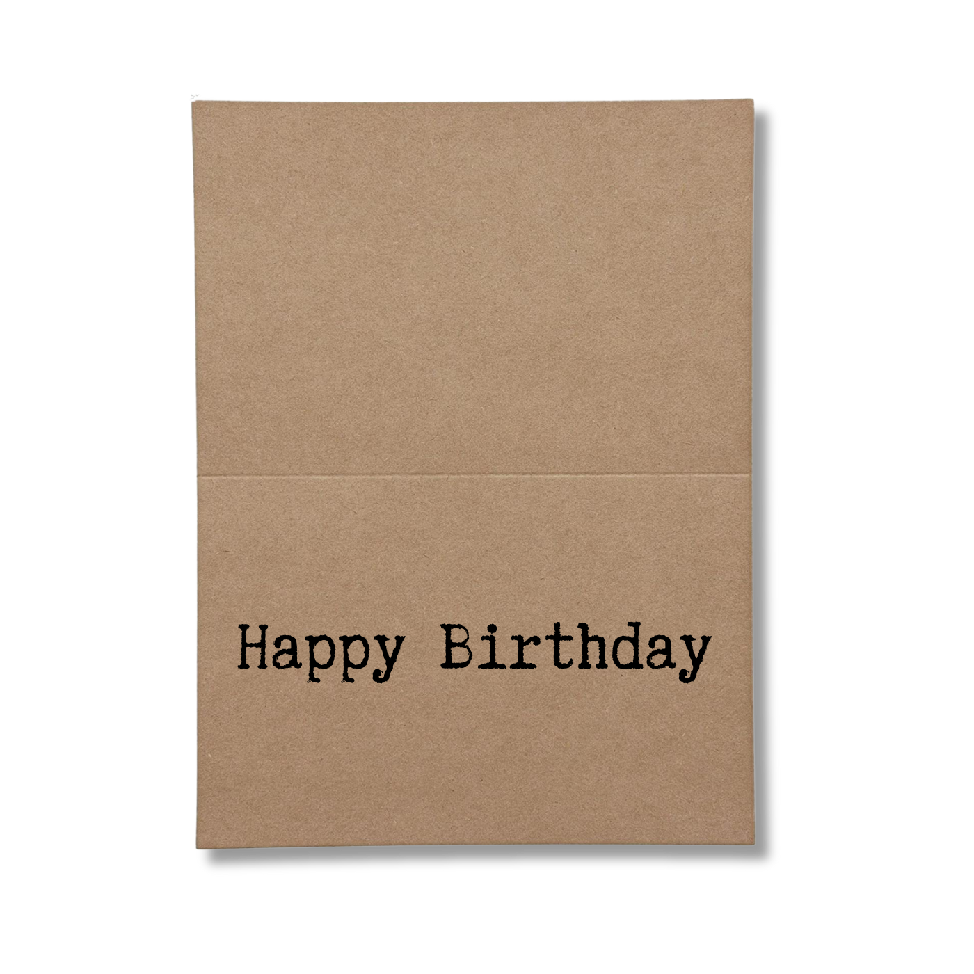 inside card says Happy Birthday
