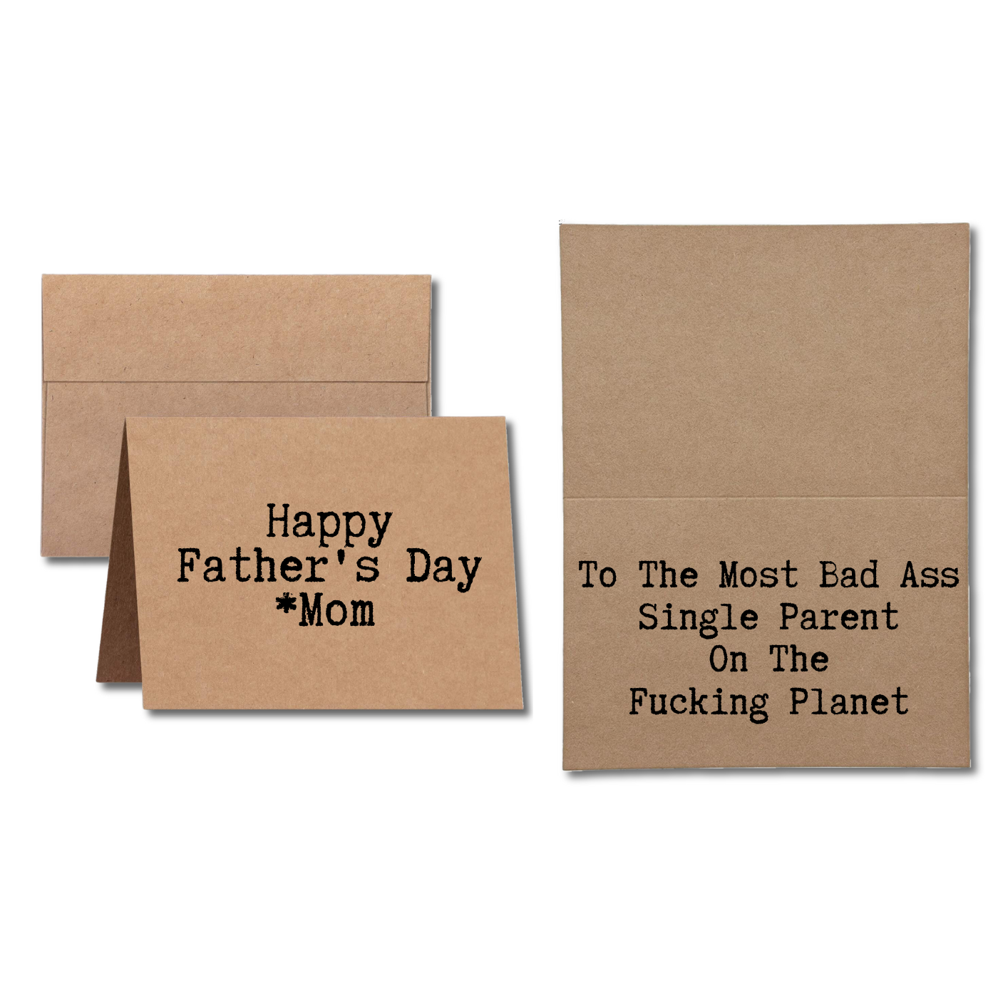 Happy Father's Day Mom to the most bad ass single parent on the fucking planet Greeting Card for mom on father's day