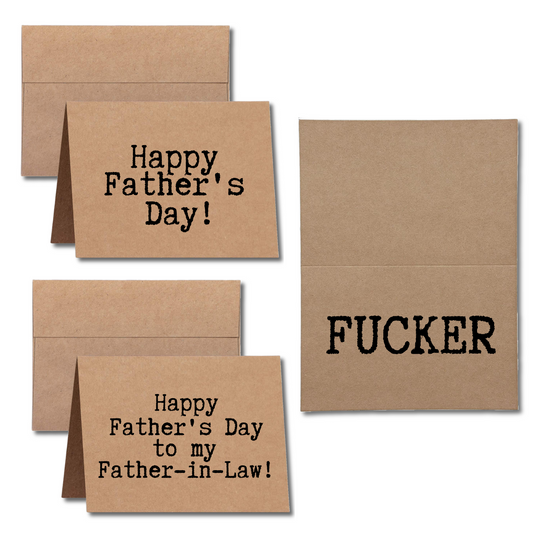 Happy Father's Day Fucker Greeting Card