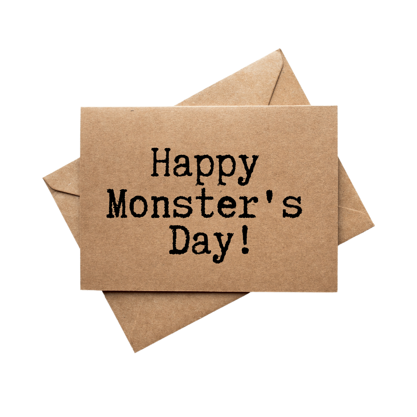 front of card says Happy Monsters Day 
