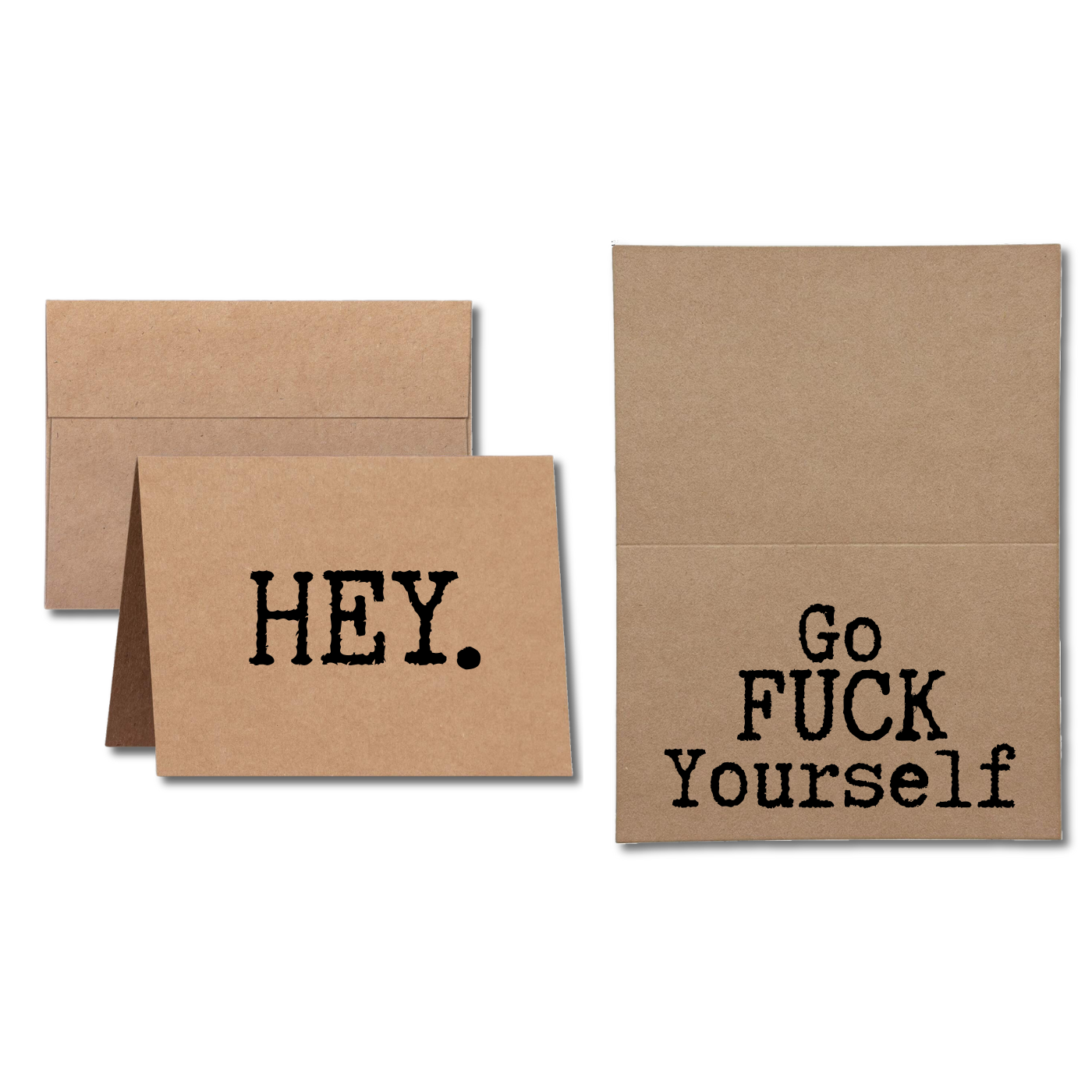 unapologetic card says Hey Go Fuck Yourself