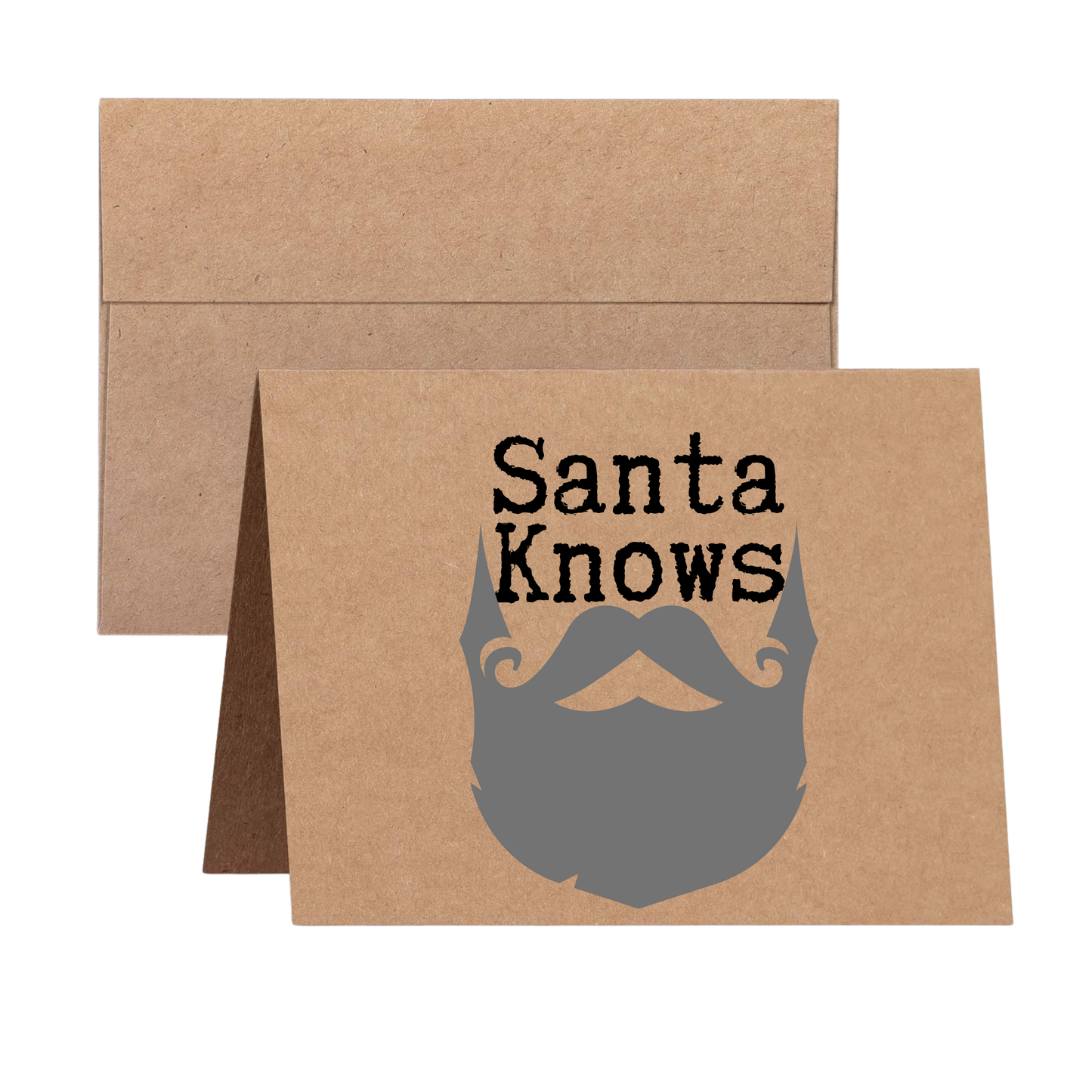 front of card says Santa Knows 