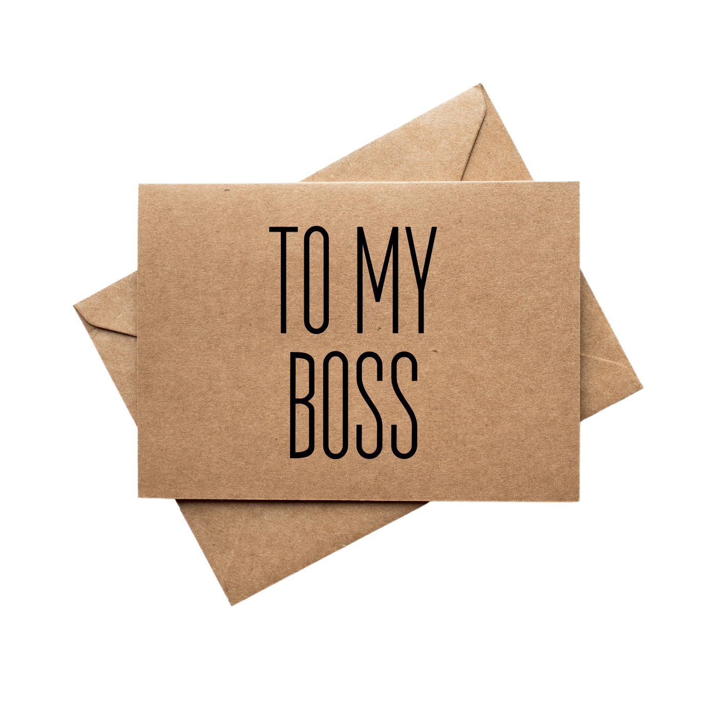 To My Boss greeting card front