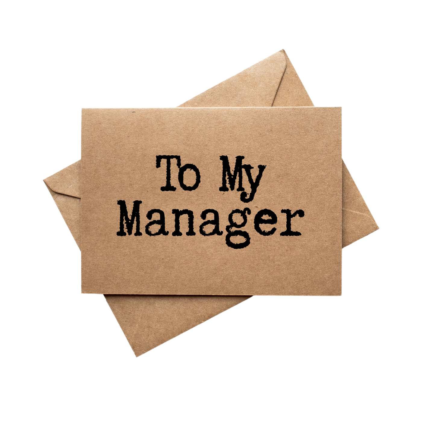 To My Manager Greeting Card Front