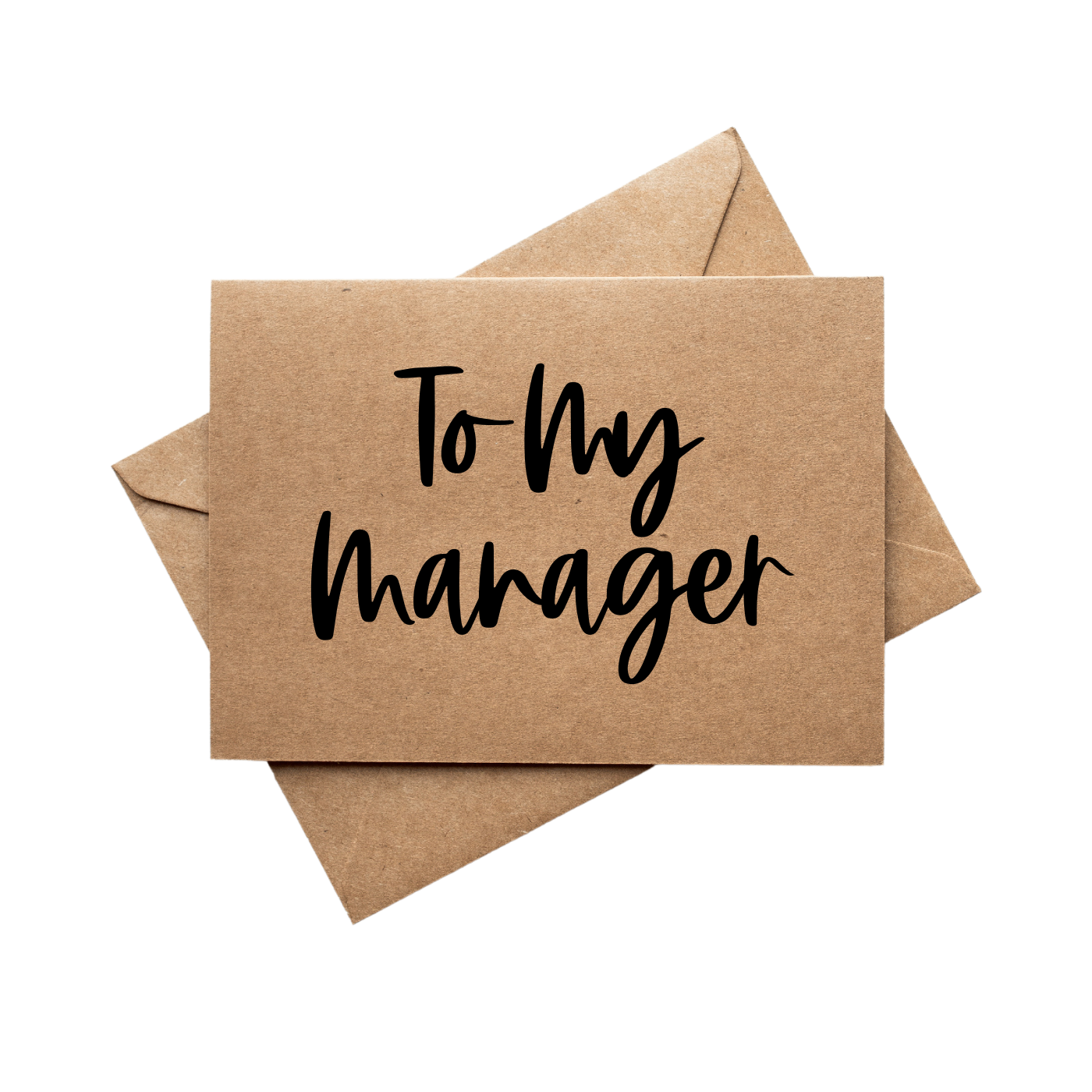 front of card says To My manager