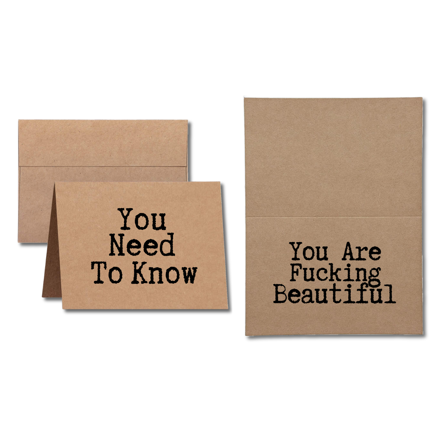 you need to know you are fucking beautiful greeting card