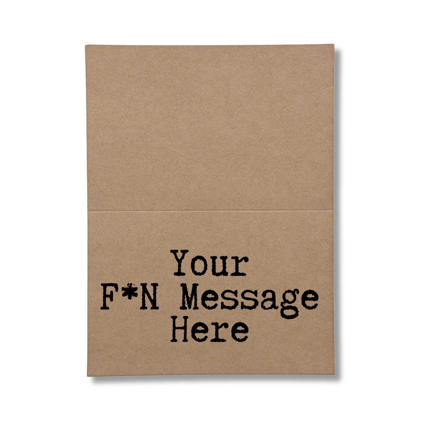 create your own greeting card by personalizing the inside