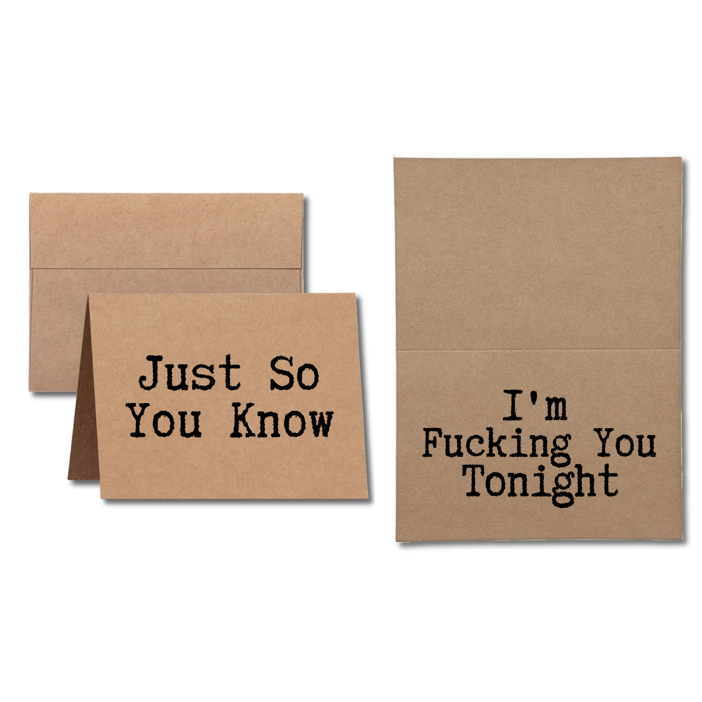 Just so you know I'm fucking you tonight greeting card