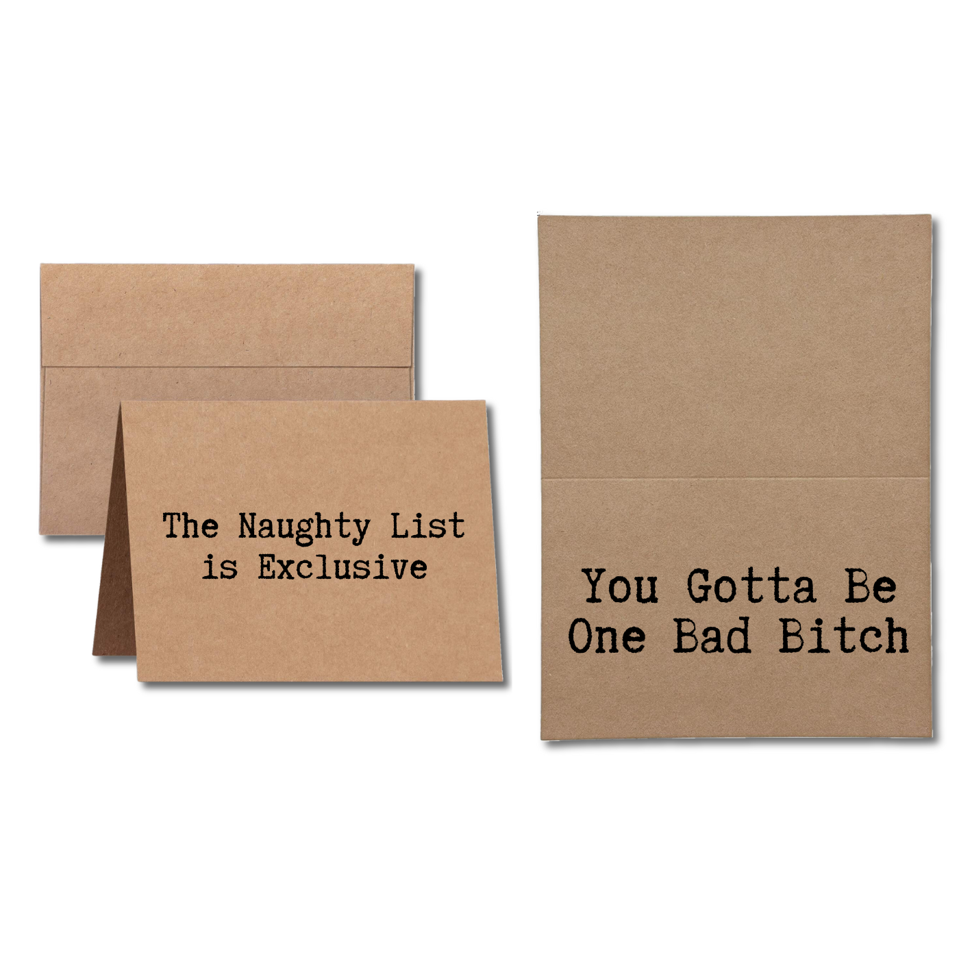 The Naughty List is Exclusive You Gotta Be One Bad Bitch Greeting Card