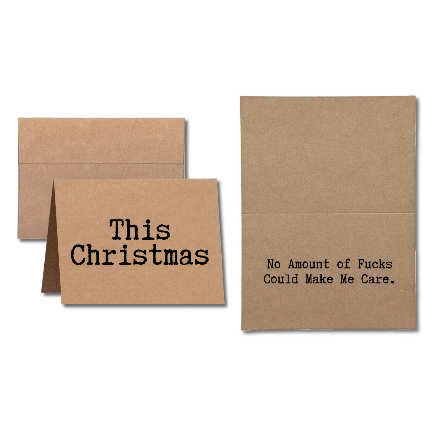 This Christmas No Amount of Fucks Could Make Me Care  Greeting Card